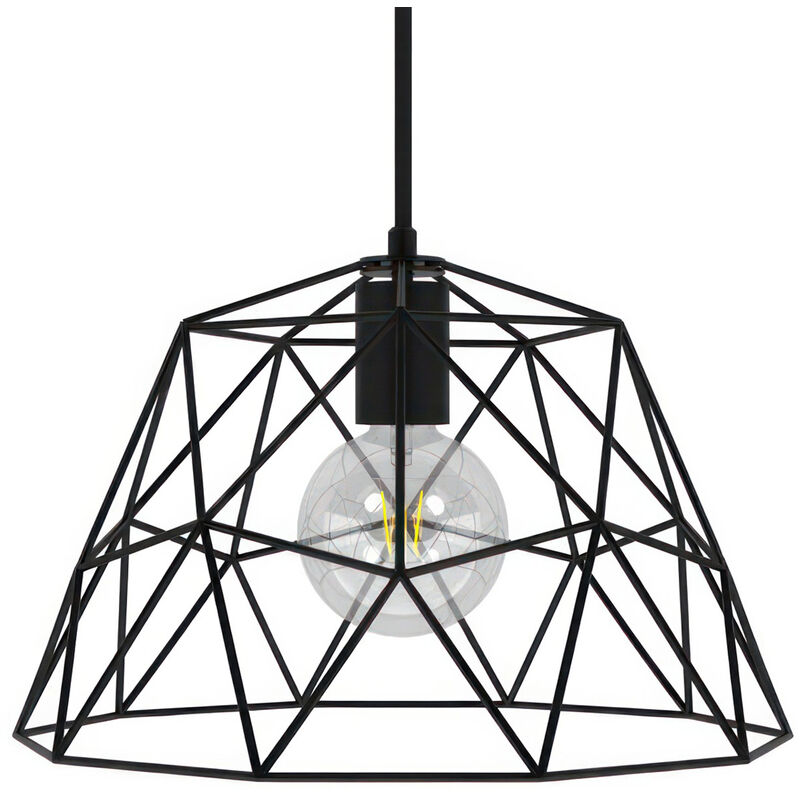 Lámpara colgante hecha en Italia con cable textil, pantalla Dome y detalles metálicos | Con bombilla - Negro - Negro
Lámpara colgante hecha en Italia con cable textil, pantalla Dome y detalles metálicos | Con bombilla - Negro - Negro