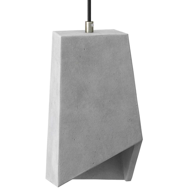 Lámpara colgante hecha en Italia con cable textil, pantalla Prisma en acabados de cemento y metal | Con bombilla - Cemento claro - Cemento claro
Lámpara colgante hecha en Italia con cable textil, pantalla Prisma en acabados de cemento y metal | Con bombilla - Cemento claro - Cemento claro