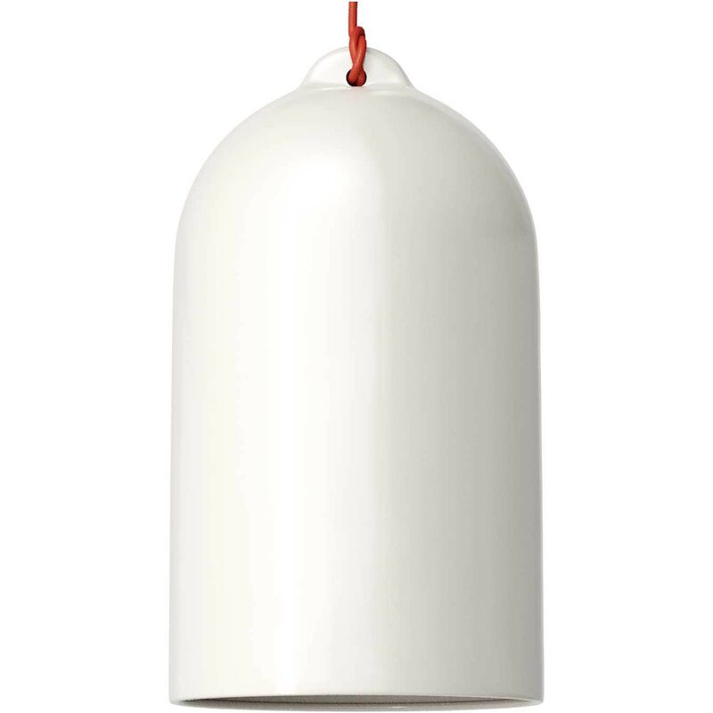 Creative Cables - Lámpara colgante hecha en Italia con cable textil y pantalla Campana XL en cerámica | Sin bombilla - Blanco brillante - Blanco
Creative Cables - Lámpara colgante hecha en Italia con cable textil y pantalla Campana XL en cerámica | Sin bombilla - Blanco brillante - Blanco