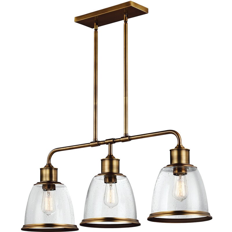 Elstead Hobson - Lámpara colgante de lámpara de techo con isla de 3 luces, latón, E27
Elstead Hobson - Lámpara colgante de lámpara de techo con isla de 3 luces, latón, E27