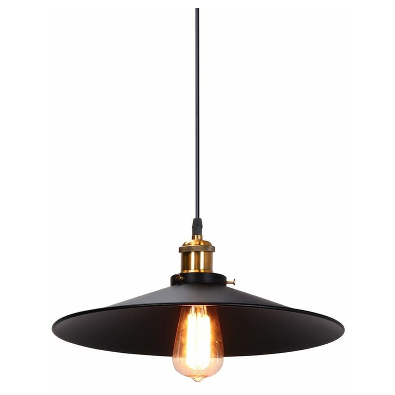 Lámpara Colgante Retro Vintage Negro Lámpara de Techo Antigua Colgante de Luz Industrial-36CM
Lámpara Colgante Retro Vintage Negro Lámpara de Techo Antigua Colgante de Luz Industrial-36CM