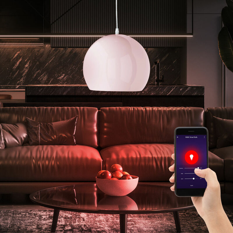 Lámpara colgante Smart Home Alexa Google Lámpara colgante de techo regulable en un juego que incluye bombillas LED RGB
Lámpara colgante Smart Home Alexa Google Lámpara colgante de techo regulable en un juego que incluye bombillas LED RGB