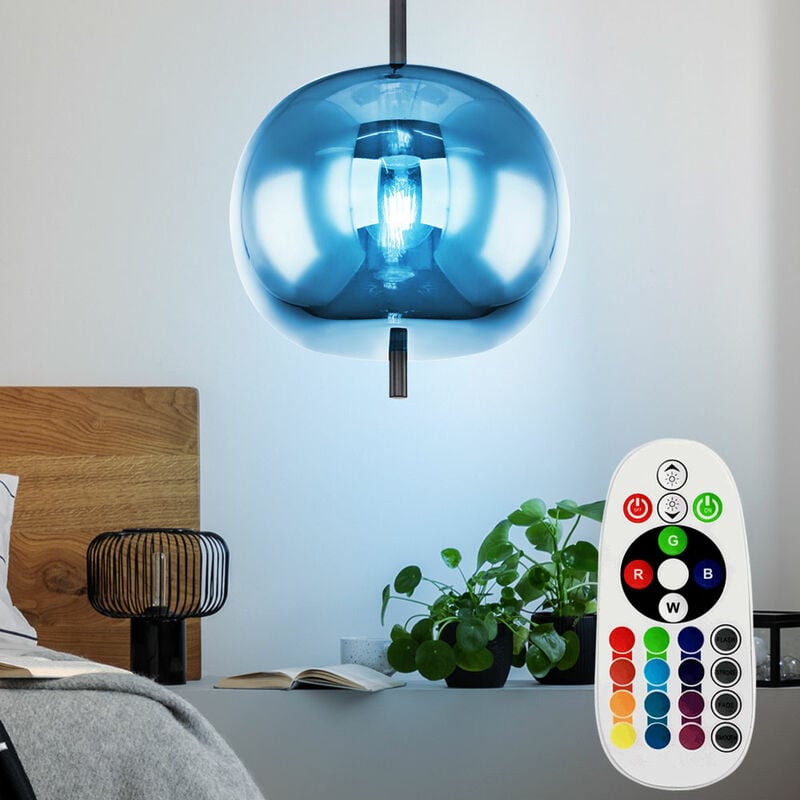 Lámpara colgante VINTAGE, regulable, lámpara colgante de techo de vidrio, control remoto en un juego que incluye bombillas LED RGB
Lámpara colgante VINTAGE, regulable, lámpara colgante de techo de vidrio, control remoto en un juego que incluye bombillas LED RGB