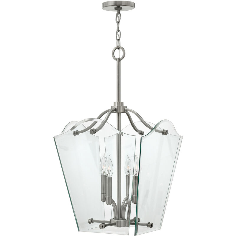 Wingate - Colgante de techo mediano de 4 luces, níquel antiguo pulido, E14 - Elstead
Wingate - Colgante de techo mediano de 4 luces, níquel antiguo pulido, E14 - Elstead