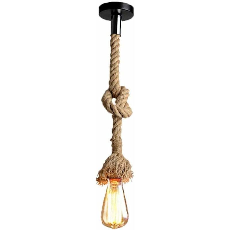 Lámpara de araña de cuerda de cáñamo, 150 cm AC 220 V E27 Lámpara colgante de cuerda de estilo retro vintage para uso de iluminación de restaurante,
Lámpara de araña de cuerda de cáñamo, 150 cm AC 220 V E27 Lámpara colgante de cuerda de estilo retro vintage para uso de iluminación de restaurante,