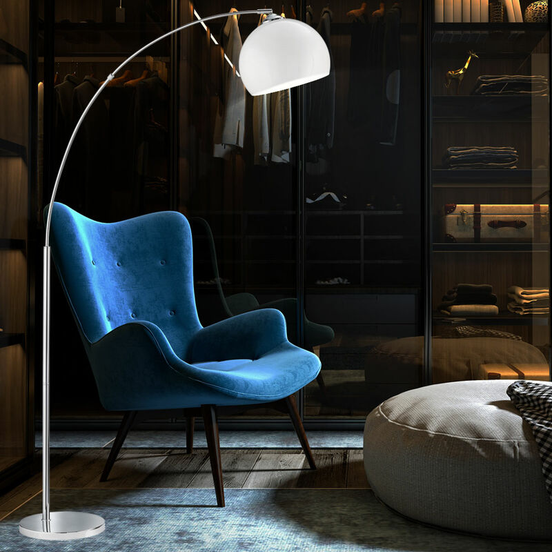 Lámpara de arco, lámpara de lectura, iluminación, lámpara de pie, lámpara de pie para sala de estar, 1x E27, interruptor de pie, plateado, base DM
Lámpara de arco, lámpara de lectura, iluminación, lámpara de pie, lámpara de pie para sala de estar, 1x E27, interruptor de pie, plateado, base DM