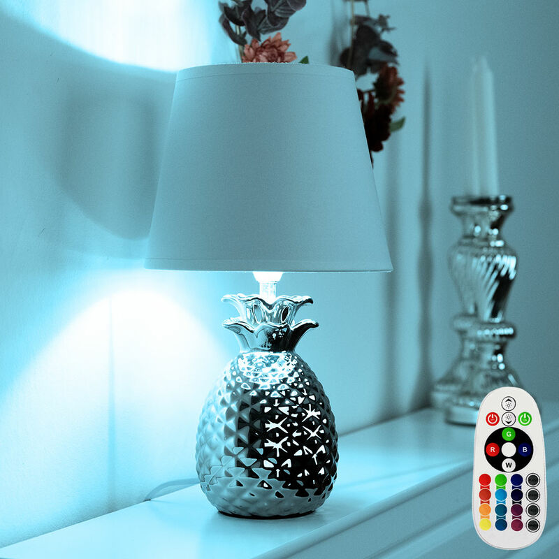 Lámpara de sobremesa comedor textil cerámica lectura piña lámpara REGULABLE en juego con bombillas LED RGB
Lámpara de sobremesa comedor textil cerámica lectura piña lámpara REGULABLE en juego con bombillas LED RGB