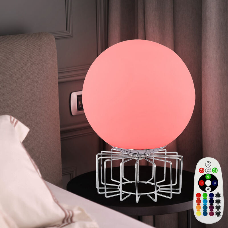 Lámpara de sobremesa de celosía CONTROL REMOTO Lámpara de bola de cristal regulable en un set que incluye lámparas LED RGB
Lámpara de sobremesa de celosía CONTROL REMOTO Lámpara de bola de cristal regulable en un set que incluye lámparas LED RGB