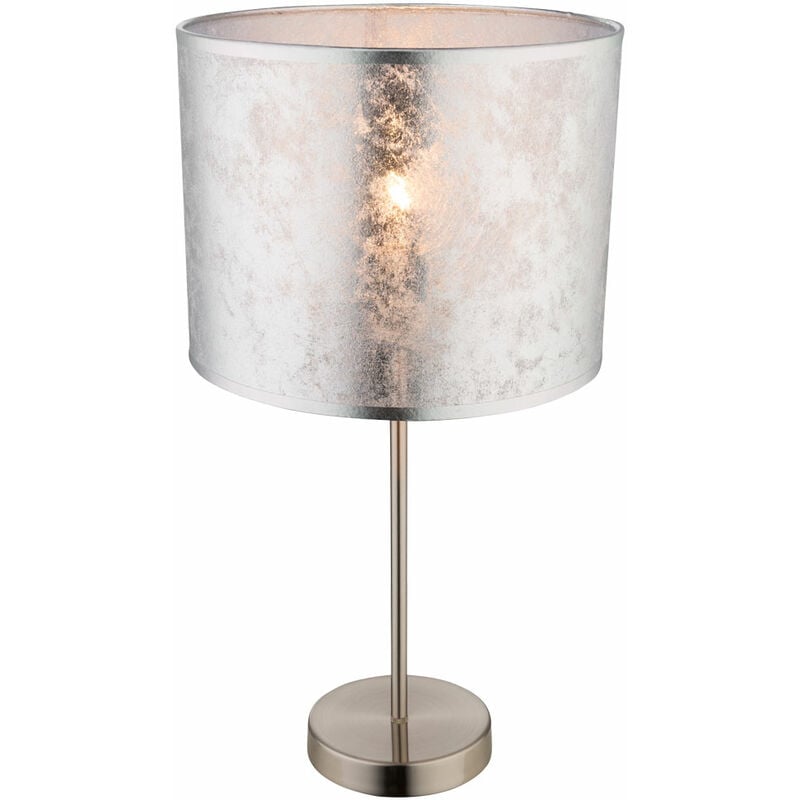 Lámpara de sobremesa iluminación de salón lámpara de pantalla textil plata Globo 15188T1
Lámpara de sobremesa iluminación de salón lámpara de pantalla textil plata Globo 15188T1