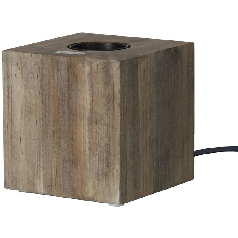 Lámpara de mesa de madera KUB