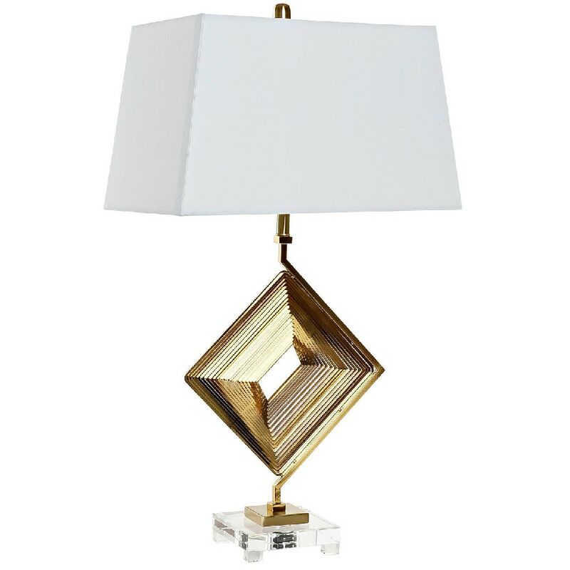 Bh Design - Lámpara de Mesa DKD Home Decor Blanco Poliéster Metal Cristal 220 V Dorado
Bh Design - Lámpara de Mesa DKD Home Decor Blanco Poliéster Metal Cristal 220 V Dorado