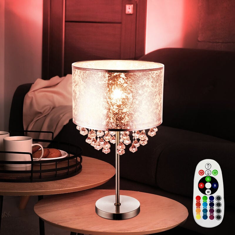 Lámpara de mesa, lámpara de pie, atenuador, control remoto, cristales de foco en un juego que incluye bombillas LED RGB
Lámpara de mesa, lámpara de pie, atenuador, control remoto, cristales de foco en un juego que incluye bombillas LED RGB