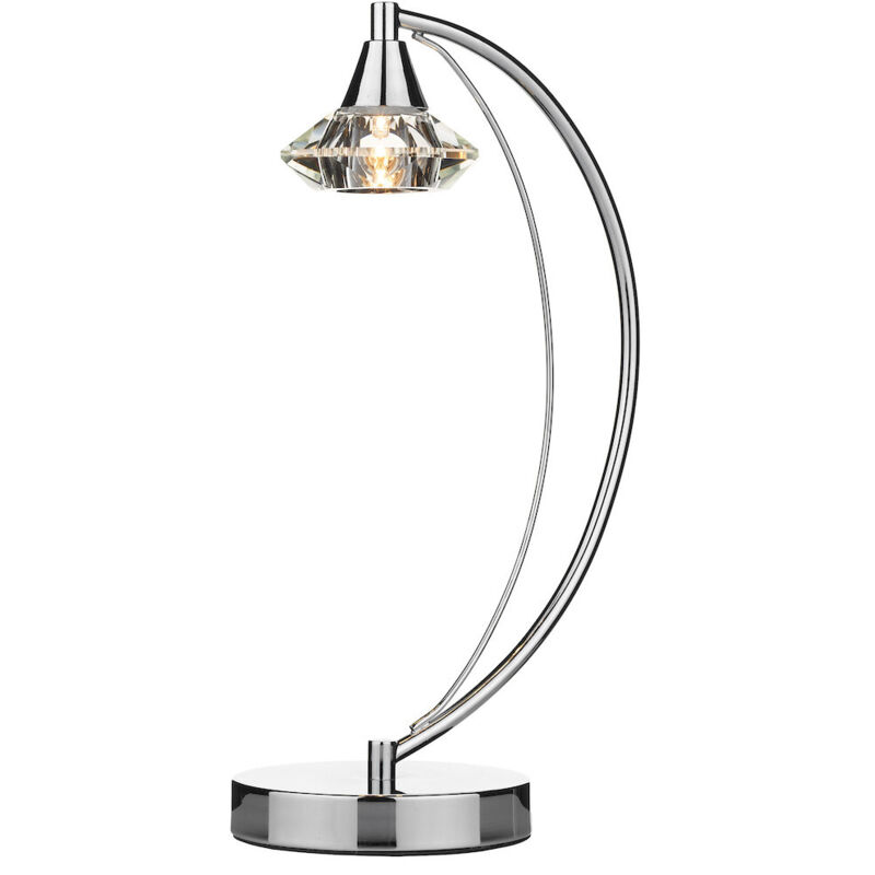 Lámpara de mesa Luther de cromo pulido y cristal con 1 luz
Lámpara de mesa Luther de cromo pulido y cristal con 1 luz