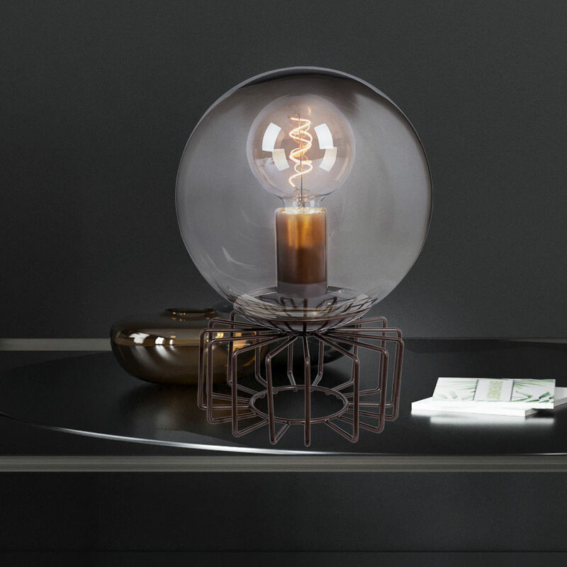 Lámpara de mesa retro de bronce, sala de estar, bola de cristal, lámpara vintage, humo en un juego que incluye bombillas LED
Lámpara de mesa retro de bronce, sala de estar, bola de cristal, lámpara vintage, humo en un juego que incluye bombillas LED
