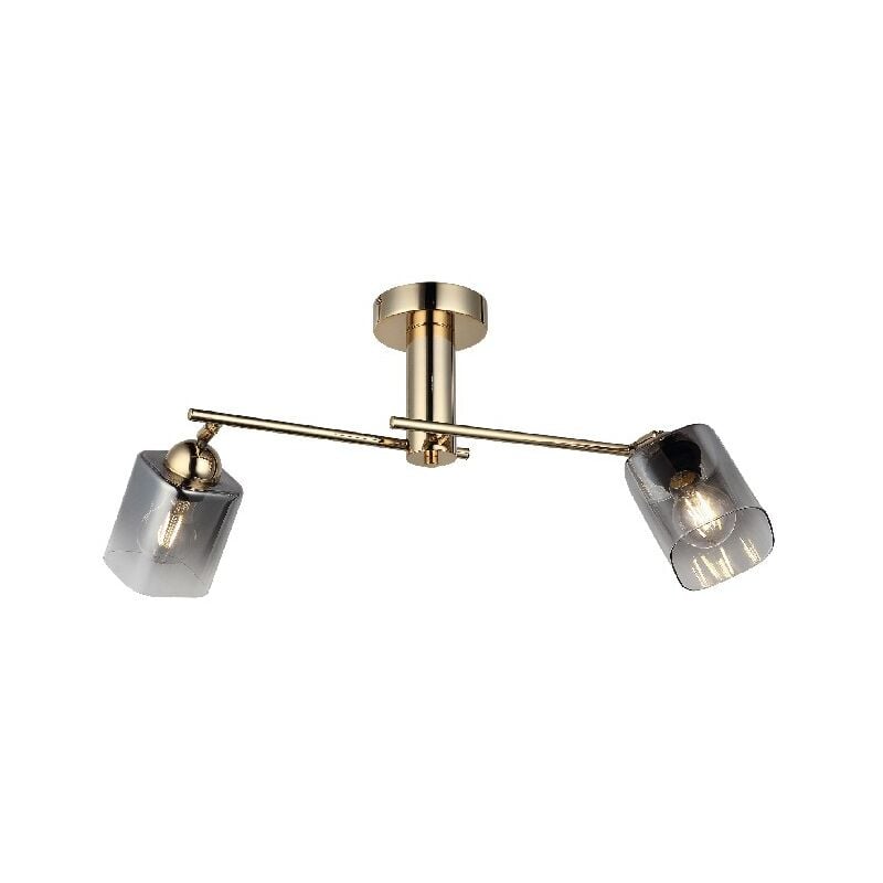 Lampara de Mesa Shape Base - Luz de techo - de la pared - Oro en Metal, Vidrio, 36 x 66 x 30 cm, 2 x E27, Max 40W
Lampara de Mesa Shape Base - Luz de techo - de la pared - Oro en Metal, Vidrio, 36 x 66 x 30 cm, 2 x E27, Max 40W