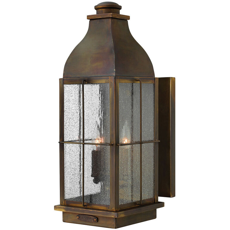Elstead Bingham - Linterna de pared grande de exterior 3 luces Light Sienna IP44, E14
Elstead Bingham - Linterna de pared grande de exterior 3 luces Light Sienna IP44, E14