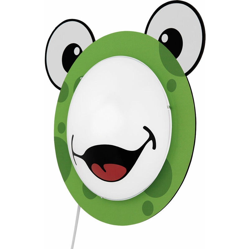 Lámpara de pared con motivo de la habitación de los niños del bebé, patrón de rana, puntos de animales, verde, en un juego que incluye bombillas LED
Lámpara de pared con motivo de la habitación de los niños del bebé, patrón de rana, puntos de animales, verde, en un juego que incluye bombillas LED