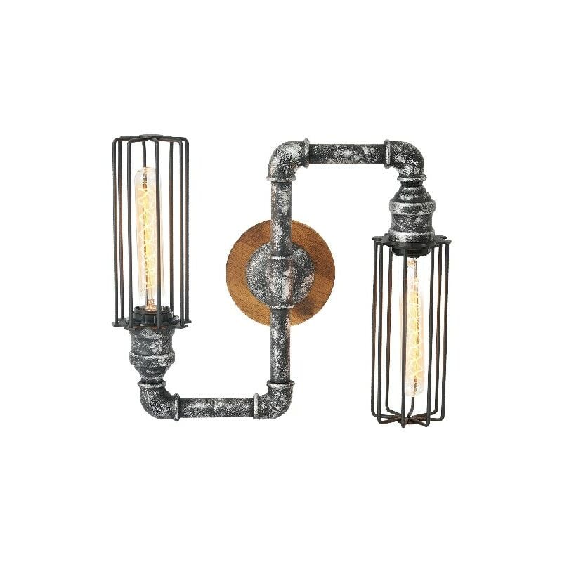 Lampara de Pared Douby II - Lampara de pared - Salon, Dormitorio - Negro, Plata en Metal, 34 x 12 x 30 cm, 1 x E27, Max 100W
Lampara de Pared Douby II - Lampara de pared - Salon, Dormitorio - Negro, Plata en Metal, 34 x 12 x 30 cm, 1 x E27, Max 100W