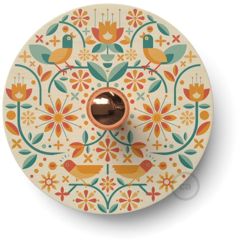 Creative Cables - Lámpara de pared Ethnic con pantalla UFO ilustrada doble cara, diseño por varios artistas | Con bombilla - Francesco Poroli
Creative Cables - Lámpara de pared Ethnic con pantalla UFO ilustrada doble cara, diseño por varios artistas | Con bombilla - Francesco Poroli