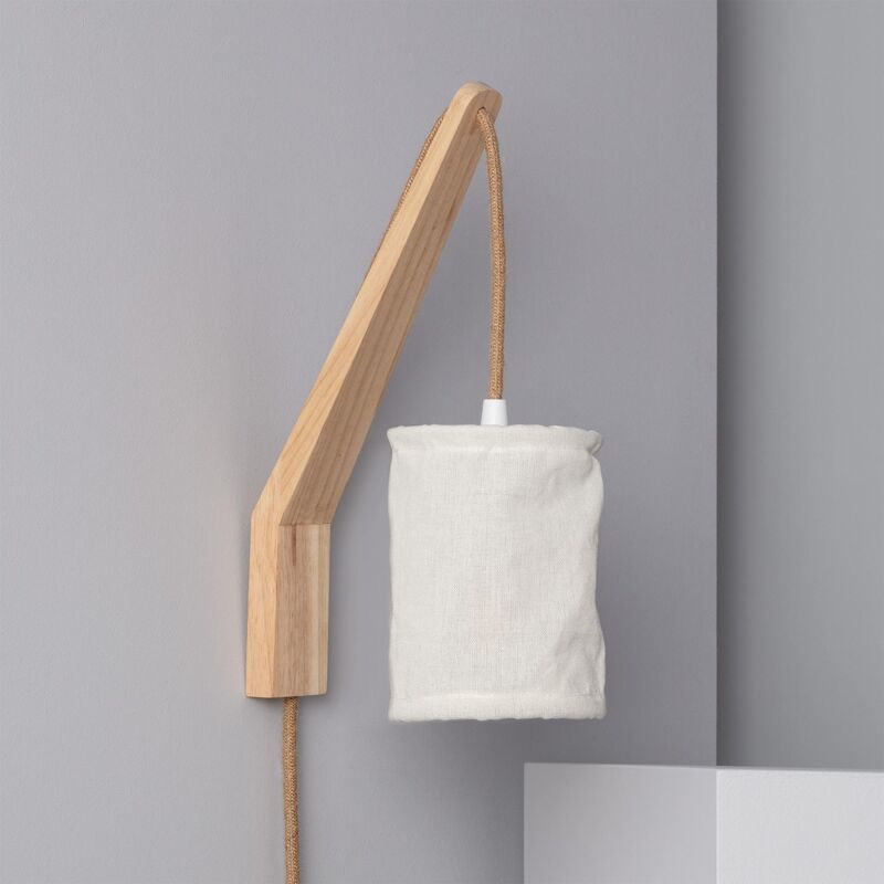 Lámpara de Pared Kanzu Madera Natural - Madera Natural