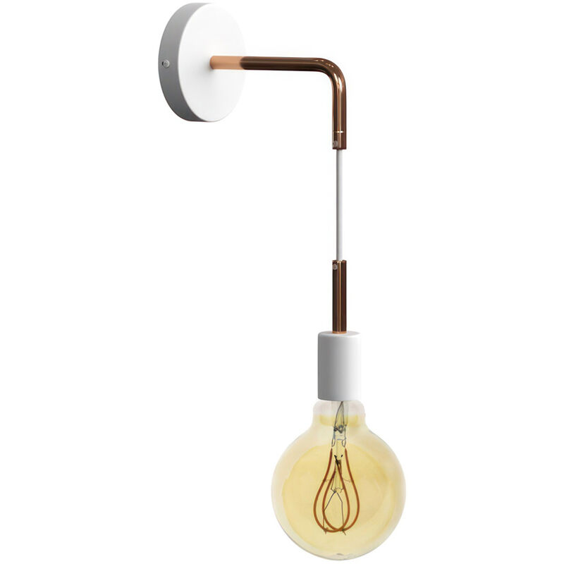 Creative Cables - Lámpara de pared Luxury Metal metálica con cable | Con bombilla - Blanco - Cobre - Blanco - Cobre
Creative Cables - Lámpara de pared Luxury Metal metálica con cable | Con bombilla - Blanco - Cobre - Blanco - Cobre