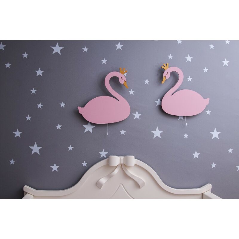 Lampara de Pared Magic Dreams - Cisne, Apliques - para ninos - para dormitorio - Rosa, Oro en MDF, 40 x 3 x 25 cm, 2 x LED Strip, Max 14,4 W, 600LM
Lampara de Pared Magic Dreams - Cisne, Apliques - para ninos - para dormitorio - Rosa, Oro en MDF, 40 x 3 x 25 cm, 2 x LED Strip, Max 14,4 W, 600LM