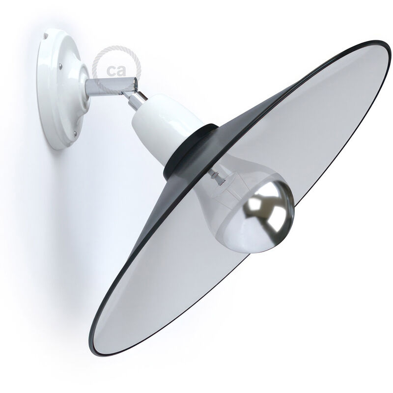Lampara de pared o techo de porcelana orientable 90° con pantalla Swing | Con bombilla - Blanco - Negro - Blanco - Negro
Lampara de pared o techo de porcelana orientable 90° con pantalla Swing | Con bombilla - Blanco - Negro - Blanco - Negro