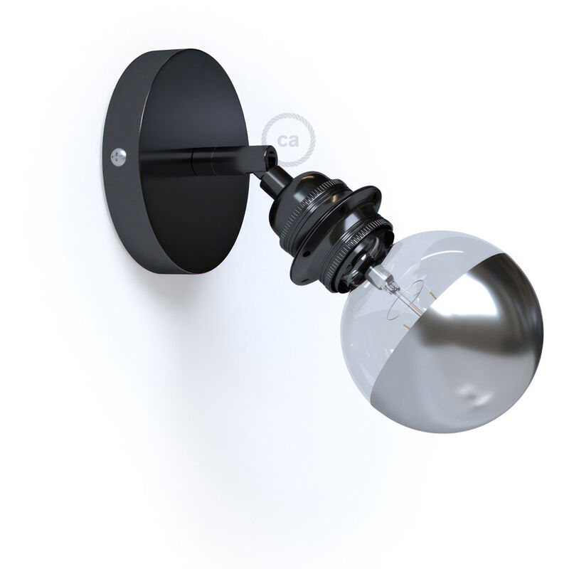 Creative Cables - Lámpara de pared o techo Metal 90°, orientable con portalámparas roscado E27 | Sin bombilla - Negro perla - Negro perla
Creative Cables - Lámpara de pared o techo Metal 90°, orientable con portalámparas roscado E27 | Sin bombilla - Negro perla - Negro perla