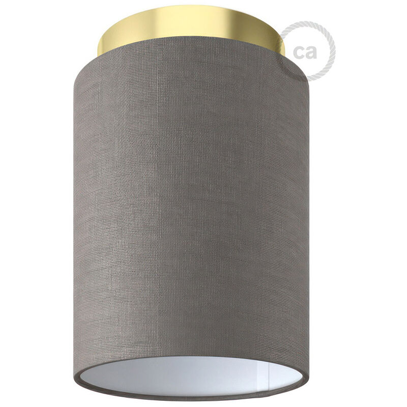 Creative Cables - Lámpara de pared o techo Metal con pantalla cilíndrica Ø 15cm h18cm | Sin bombilla - Latón - Gris Arenal - Latón - Gris Arenal
Creative Cables - Lámpara de pared o techo Metal con pantalla cilíndrica Ø 15cm h18cm | Sin bombilla - Latón - Gris Arenal - Latón - Gris Arenal