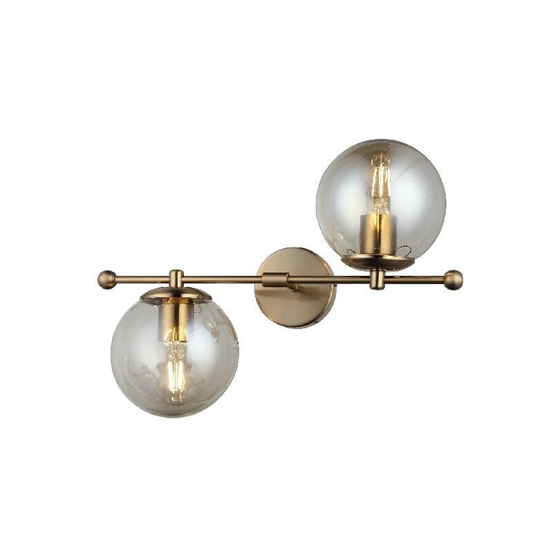 Lampara de Pared Shelfie - Applique - Oro en Metal, Vidrio, 22 x 43 x 32 cm, 2 x E27, Max 40W
Lampara de Pared Shelfie - Applique - Oro en Metal, Vidrio, 22 x 43 x 32 cm, 2 x E27, Max 40W