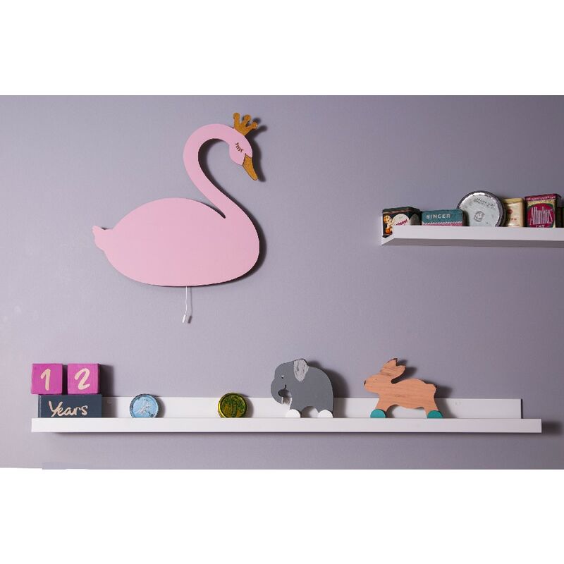 Lampara de Pared Swan - Cisne, Apliques - para ninos - para dormitorio - Rosa, Oro en MDF, 40 x 3 x 25 cm, 1 x LED Strip, Max 14,4 W, 600LM
Lampara de Pared Swan - Cisne, Apliques - para ninos - para dormitorio - Rosa, Oro en MDF, 40 x 3 x 25 cm, 1 x LED Strip, Max 14,4 W, 600LM