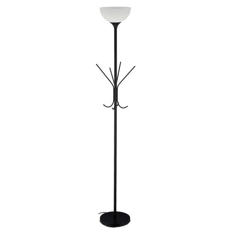 Relaxdays - Lámpara de pie con perchero, Ocho ganchos, Diseño moderno, E27, Metal, 180 x 33 cm, Negro
Relaxdays - Lámpara de pie con perchero, Ocho ganchos, Diseño moderno, E27, Metal, 180 x 33 cm, Negro