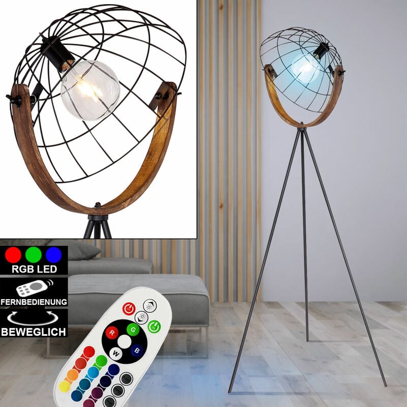 Lámpara de pie, control remoto, lámpara de trípode de madera, móvil, regulable en un conjunto que incluye lámparas LED RGB
Lámpara de pie, control remoto, lámpara de trípode de madera, móvil, regulable en un conjunto que incluye lámparas LED RGB