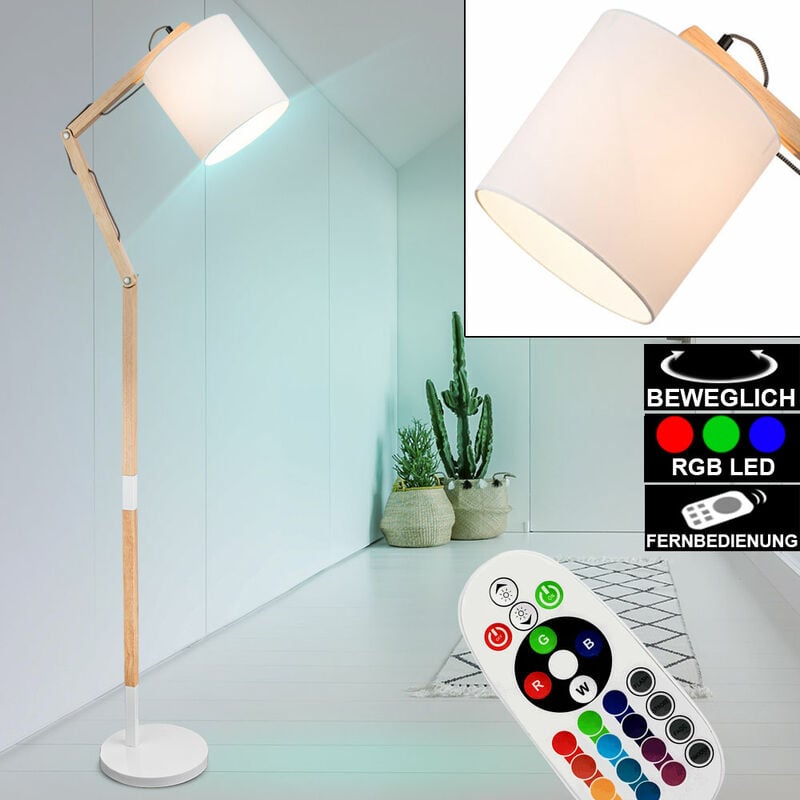 Lámpara de pie de madera ajustable para sala de estar CONTROL REMOTO Lámpara regulable en un juego que incluye bombillas LED RGB
Lámpara de pie de madera ajustable para sala de estar CONTROL REMOTO Lámpara regulable en un juego que incluye bombillas LED RGB