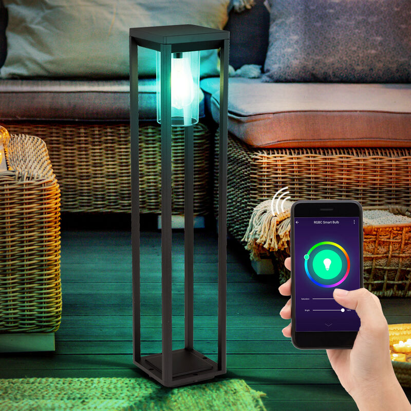 Lámpara de pie de jardín inteligente ALU negro mate lámpara de exterior Alexa Google regulable en un juego que incluye bombillas LED RGB
Lámpara de pie de jardín inteligente ALU negro mate lámpara de exterior Alexa Google regulable en un juego que incluye bombillas LED RGB