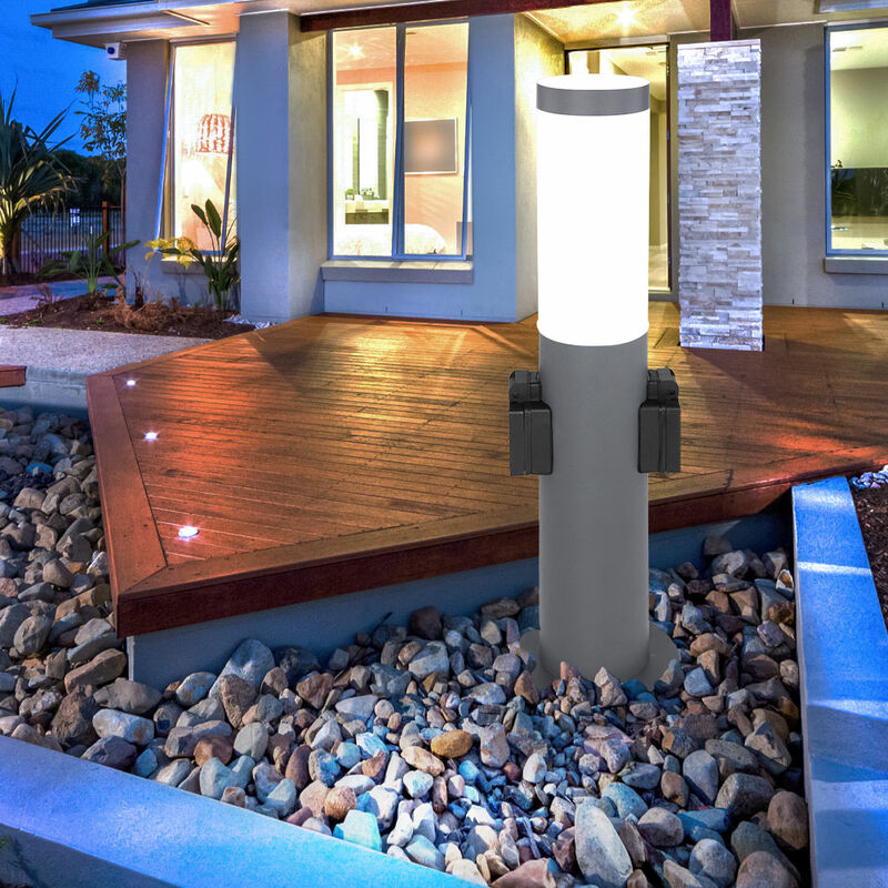 Lámpara de pie para exteriores, iluminación de jardín, enchufes, base de acero inoxidable, foco, lámpara de pie en un juego, incluidas bombillas LED
Lámpara de pie para exteriores, iluminación de jardín, enchufes, base de acero inoxidable, foco, lámpara de pie en un juego, incluidas bombillas LED