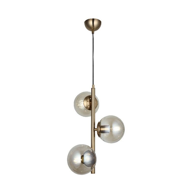 Lampara de suspension Cerco - arana - Lampara de techo - Oro en Metal, Vidrio, 35 x 35 x 118 cm, 3 x E27, Max 40W
Lampara de suspension Cerco - arana - Lampara de techo - Oro en Metal, Vidrio, 35 x 35 x 118 cm, 3 x E27, Max 40W