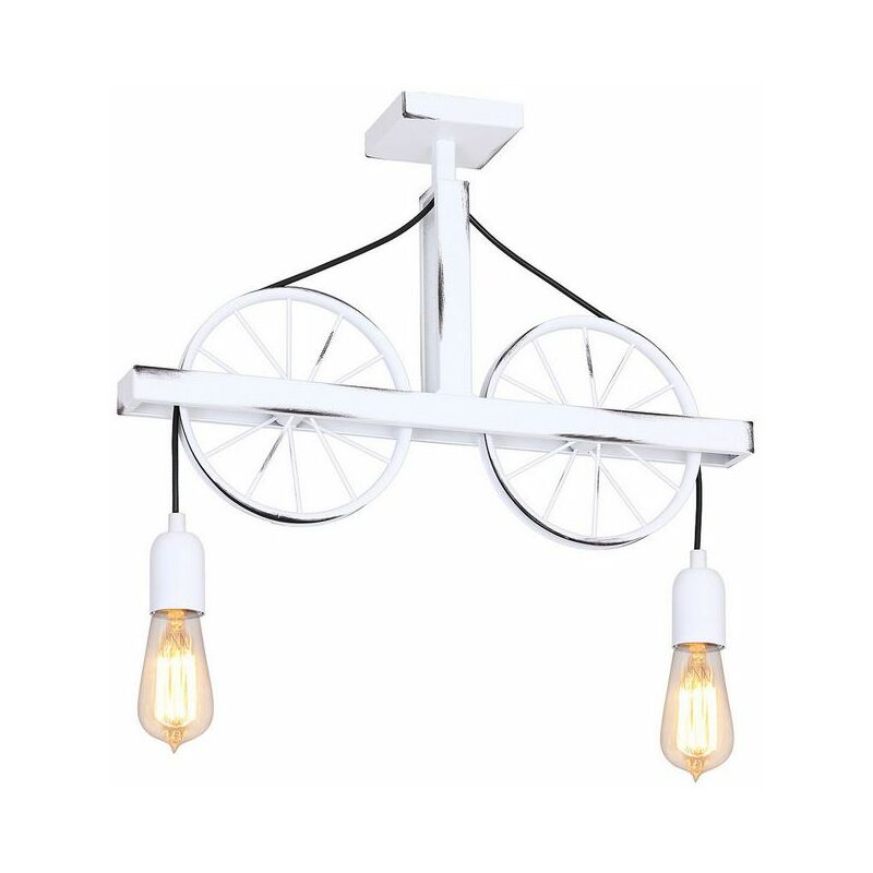 Lampara de Suspension Hydra - Lampara de techo - Lampara de techo - Blanco en Metal, 52 x 10 x 45 cm, 2 x E27, 60W
Lampara de Suspension Hydra - Lampara de techo - Lampara de techo - Blanco en Metal, 52 x 10 x 45 cm, 2 x E27, 60W