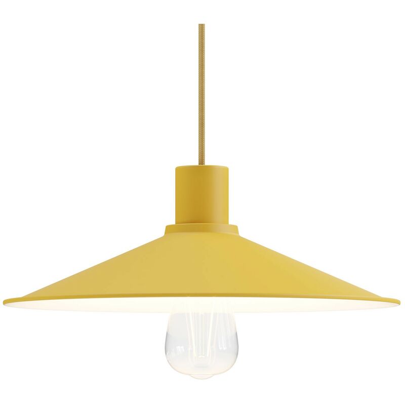Lámpara de suspensión Made in Italy con cable textil, pantalla Swing Pastel y acabados metálicos | Con bombilla - Mostaza - Mostaza
Lámpara de suspensión Made in Italy con cable textil, pantalla Swing Pastel y acabados metálicos | Con bombilla - Mostaza - Mostaza