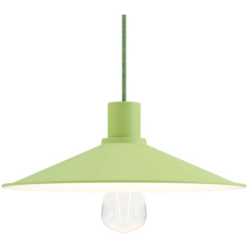 Lámpara de suspensión Made in Italy con cable textil, pantalla Swing Pastel y acabados metálicos | Con bombilla - Verde prado - Verde prado
Lámpara de suspensión Made in Italy con cable textil, pantalla Swing Pastel y acabados metálicos | Con bombilla - Verde prado - Verde prado