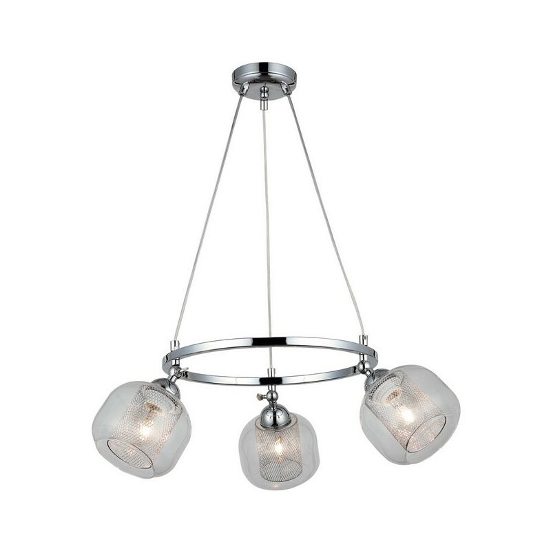 Lampara de Suspension Nona - Arana - Lampara de techo - Cromo en Metal, Vidrio, 44 x 44 x 91 cm, 3 x E27, Max 40W
Lampara de Suspension Nona - Arana - Lampara de techo - Cromo en Metal, Vidrio, 44 x 44 x 91 cm, 3 x E27, Max 40W
