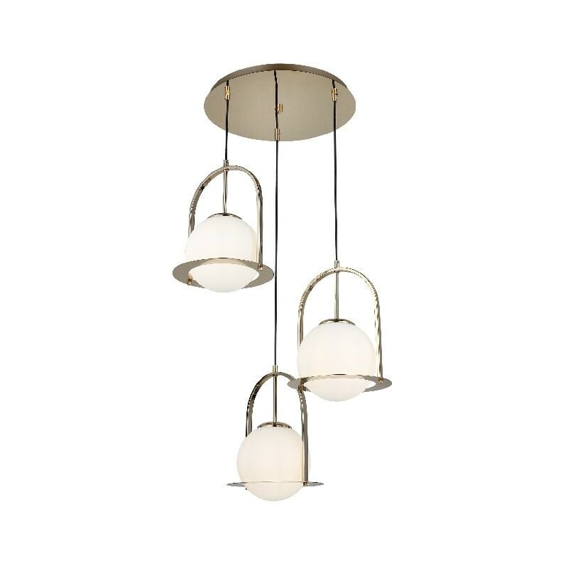 Lampara de suspension Pensare - arana - Lampara de techo - Oro en Metal, Vidrio, 38 x 38 x 125 cm, 3 x E27, Max 40W
Lampara de suspension Pensare - arana - Lampara de techo - Oro en Metal, Vidrio, 38 x 38 x 125 cm, 3 x E27, Max 40W