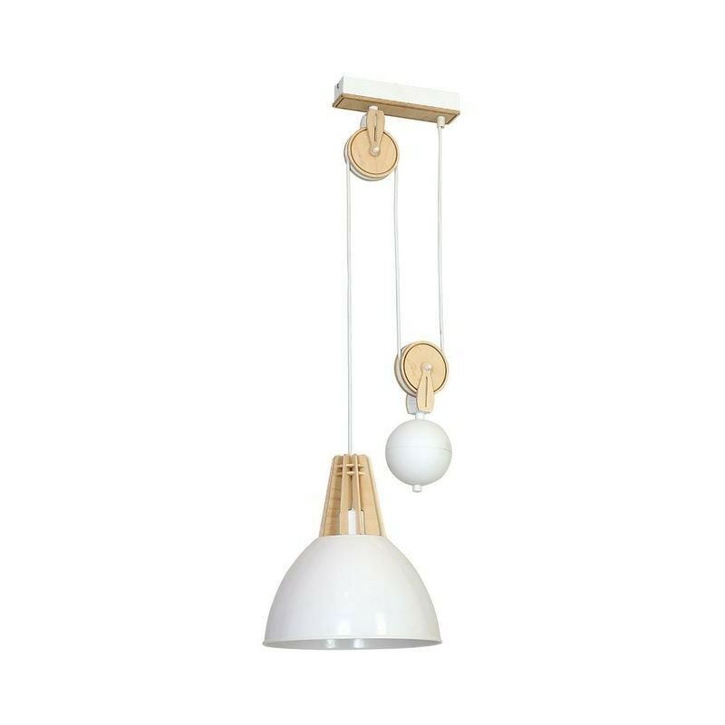 Lampara de Suspension Virgo - Lampara de techo - Lampara de techo - Blanco en Metal, Madera, 30 x 26 x 90 cm, 1 x E27, 60W
Lampara de Suspension Virgo - Lampara de techo - Lampara de techo - Blanco en Metal, Madera, 30 x 26 x 90 cm, 1 x E27, 60W