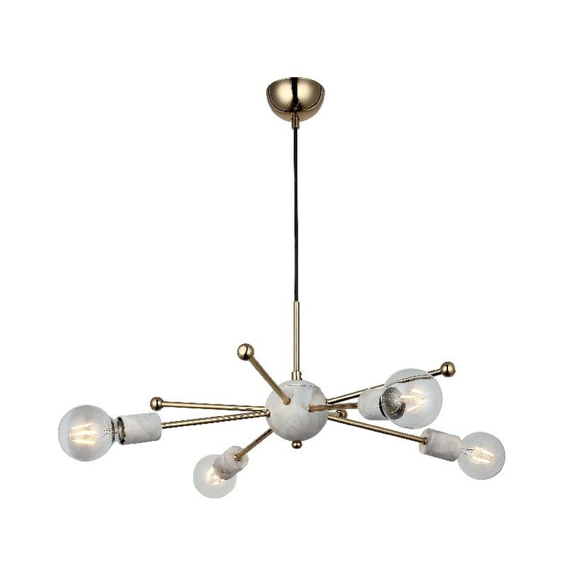 Lampara de suspension Wire - arana - Lampara de techo - Oro en Metal, 53 x 53 x 85 cm, 4 x E27, Max 40W
Lampara de suspension Wire - arana - Lampara de techo - Oro en Metal, 53 x 53 x 85 cm, 4 x E27, Max 40W