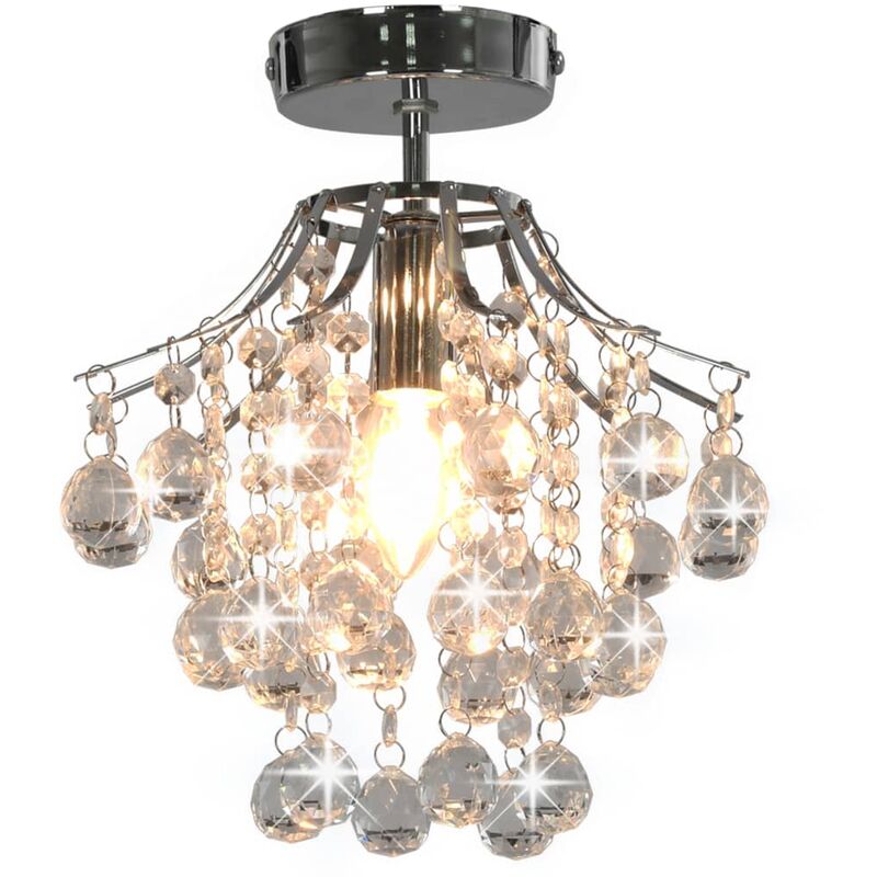 vidaXL Lámpara de techo con cuentas de cristal plateado redonda E14 - Plateado
vidaXL Lámpara de techo con cuentas de cristal plateado redonda E14 - Plateado