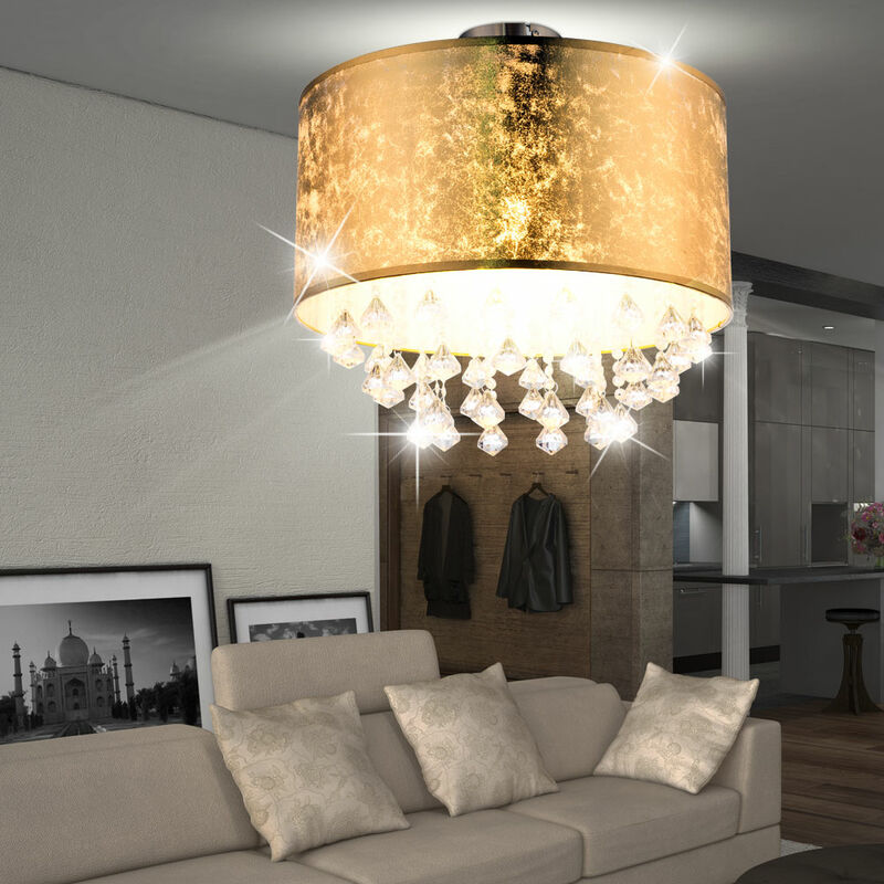 Lámpara de techo de cristal que ilumina la sala de estar con diseño de lámpara de hoja de oro en un juego que incluye bombillas LED
Lámpara de techo de cristal que ilumina la sala de estar con diseño de lámpara de hoja de oro en un juego que incluye bombillas LED