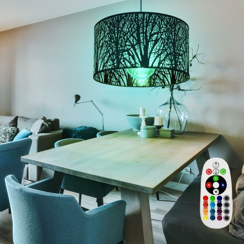 Lámpara colgante de techo con control remoto lámpara colgante con diseño de árbol foco negro regulable en un juego que incluye bombillas LED RGB
Lámpara colgante de techo con control remoto lámpara colgante con diseño de árbol foco negro regulable en un juego que incluye bombillas LED RGB