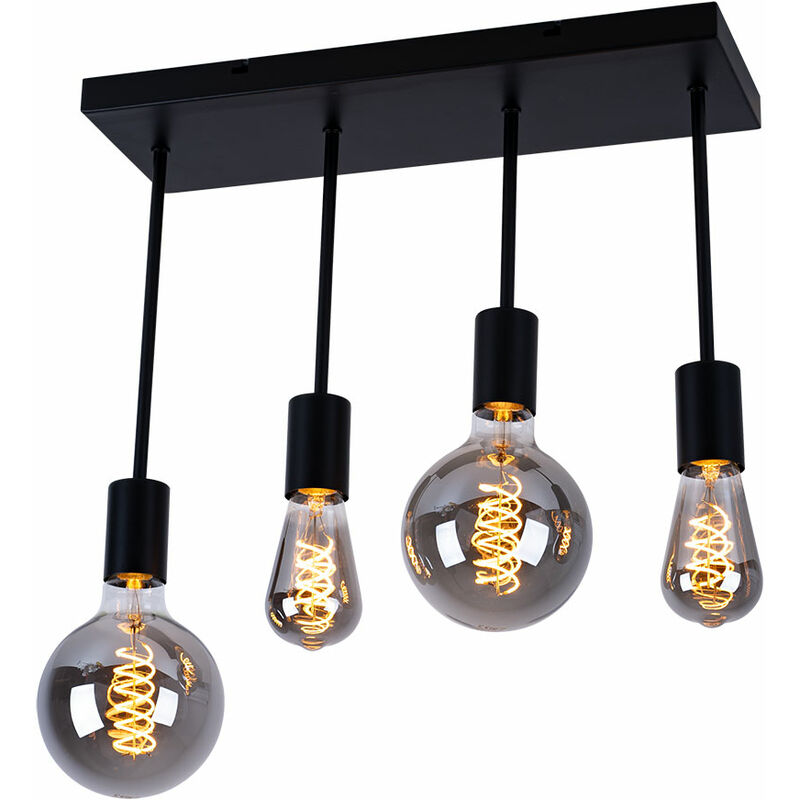 Lámpara de techo diseño retro salón comedor iluminación VINTAGE lámpara de foco negro
Lámpara de techo diseño retro salón comedor iluminación VINTAGE lámpara de foco negro