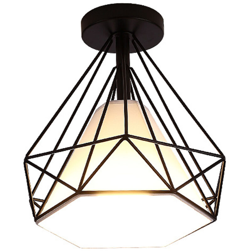 Lámpara de techo industrial retro diamond cage lámpara colgantes moderna con pantalla negra Ø25cm - negro
Lámpara de techo industrial retro diamond cage lámpara colgantes moderna con pantalla negra Ø25cm - negro