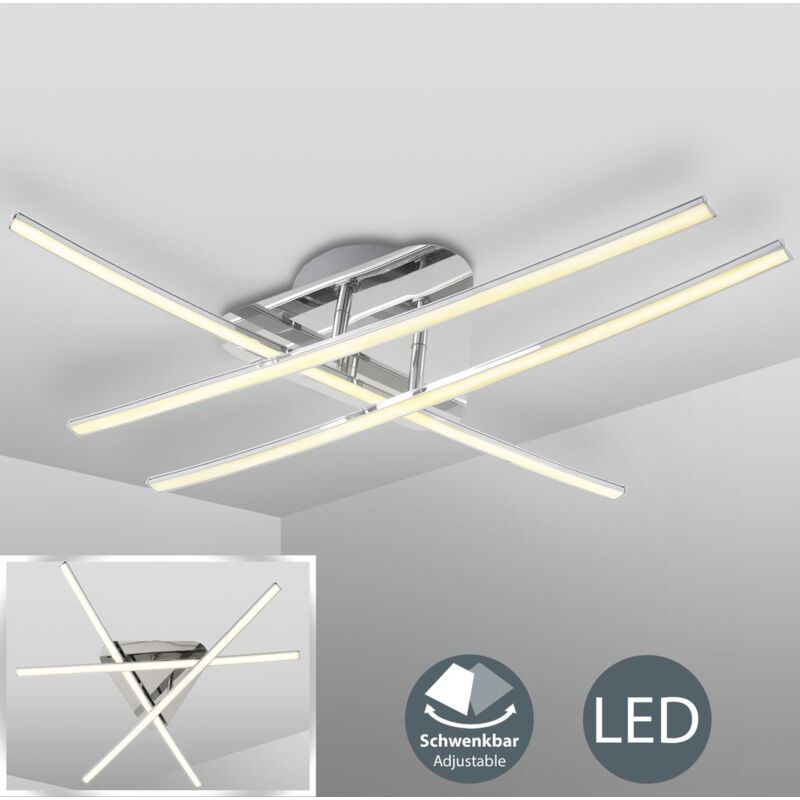 B.k.licht - Lámpara de techo LED 3x8W, Color níquel mate, 3 placas de luz, Lampara de salón moderna en metal y plástico, 230 V, IP20
B.k.licht - Lámpara de techo LED 3x8W, Color níquel mate, 3 placas de luz, Lampara de salón moderna en metal y plástico, 230 V, IP20